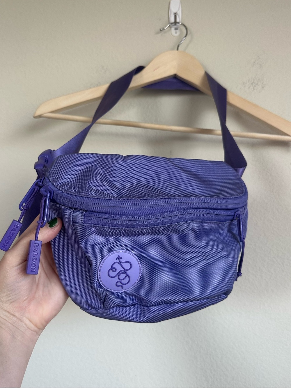Baboon To The Moon 3L Fanny Pack Everywhere Bag Purple Crossbody Zip Pockets - Picture 3 of 16